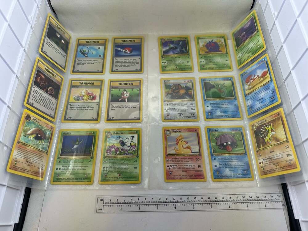 Pokemon Base Fossil Jungle Set 1st Edition Vintage WOTC Trainer 18 Cards LP-MP